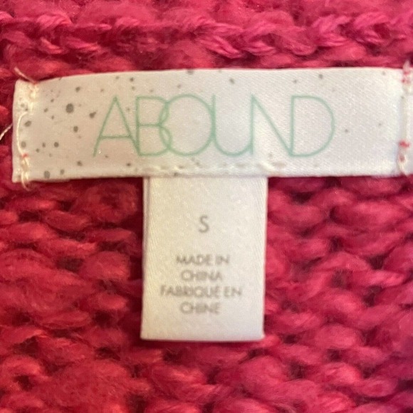 Abound Pullover Sweater Size Small Pink Mock Neck Casual Barbie Core Lon… - Picture 6 of 8